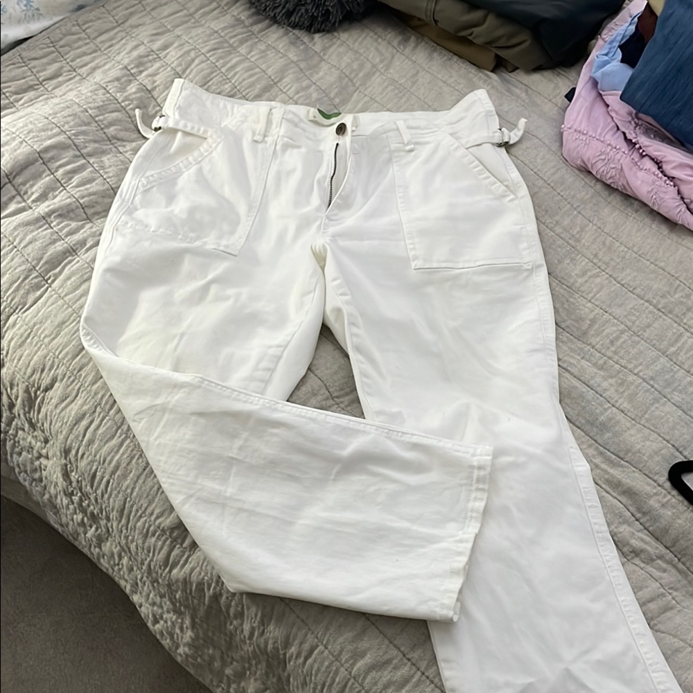 Anthropology White Casual Pants